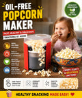 Hot Air Popcorn Maker – Oil-Free, Fast & Healthy Snacking 🍿✨