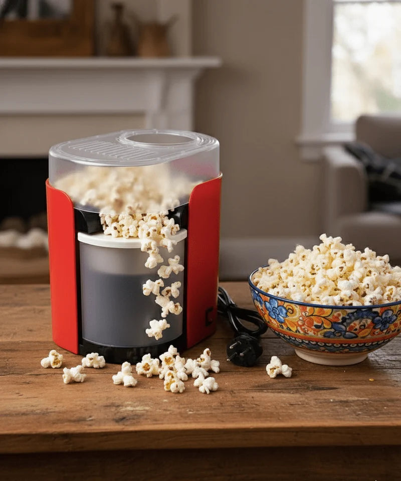Hot Air Popcorn Maker – Oil-Free, Fast & Healthy Snacking 🍿✨