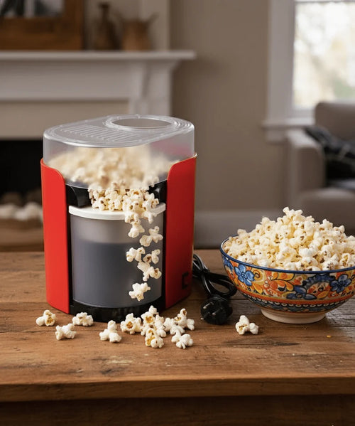 Hot Air Popcorn Maker – Oil-Free, Fast & Healthy Snacking 🍿✨
